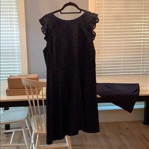 LOFT lace green dress